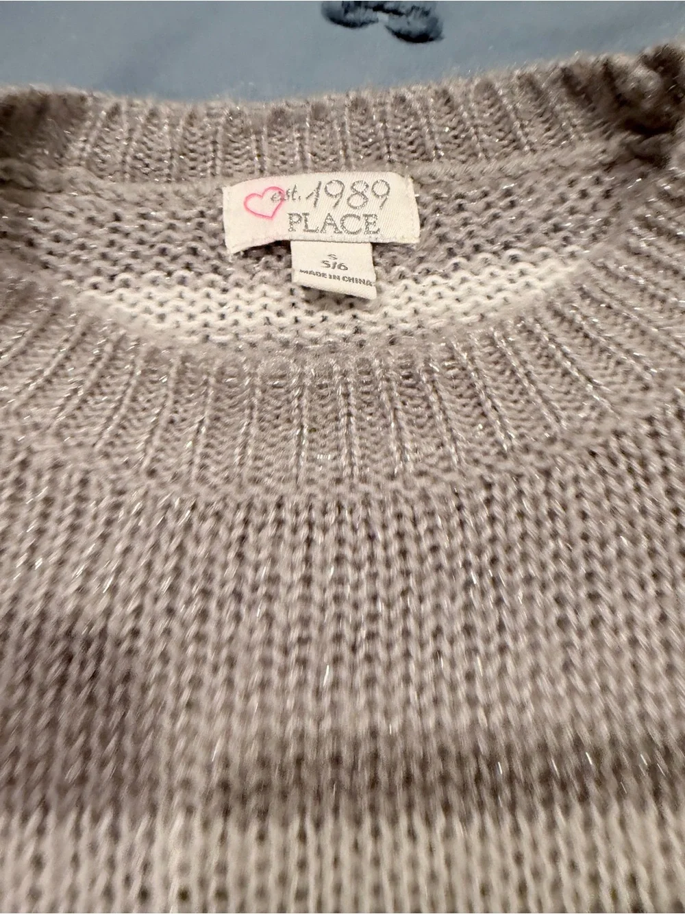 The Children’s Place Girls Sweater Bundle Size 5/6 Pink Gray Knit 2-Piece